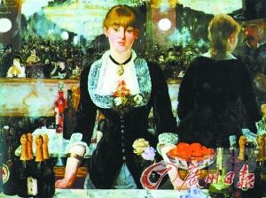 印象派大师马奈的作品《福利·贝热尔的吧台》描绘了当时人们对红酒的喜爱。